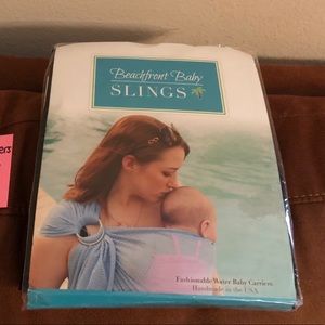 NWT Beachfront Baby Black Mesh Water Ring Sling